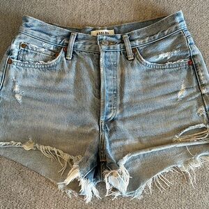 AGOLDE Parker Vintage Cutoff Denim Shorts in Swapmeet